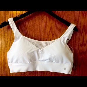 BRAND NEW white yoga bra.